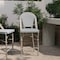 Flash Furniture Marseille Stackable IndoorOutdoor French Bistro 26 Counter Height Stool, BlackWht and Lght Bamboo SDA-AD642107-CS-BLKWH-LTNAT-GG - alternate 1